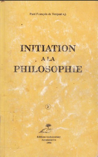 Initiation a la philosophie 2