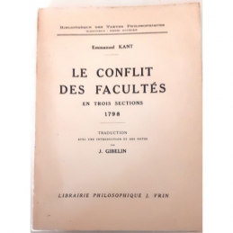 Le conflit des facultés en trois sections 1798