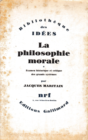 La philosophie morale