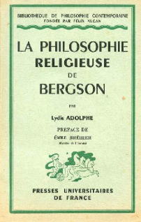 La philosophie religieuse de Bergson