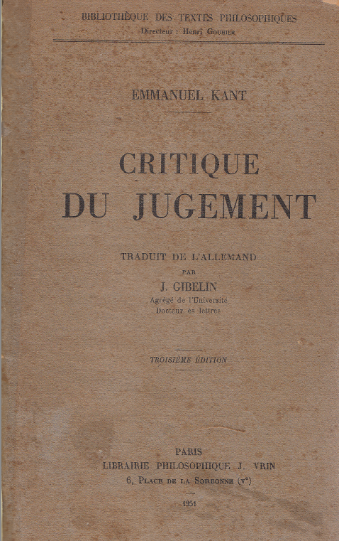 Critique du jugement