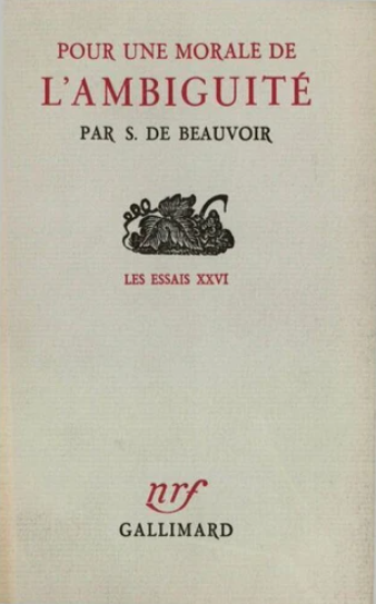 Pour une morale de l'ambiguité