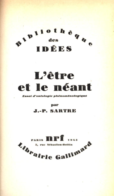 L'étre et le néant