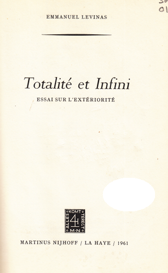 Totalité et Infini