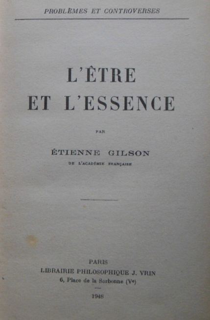 L'être et l'essence