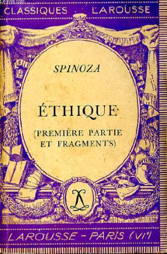 Ethique - Première partie et fragments / SPINOZA