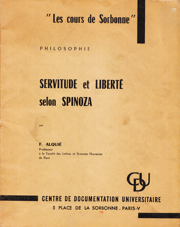 Servitude et liberté selon Spinoza