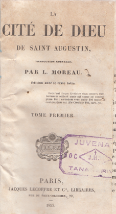 La cité de Dieu Tome 1 / Saint Augustin (1853)