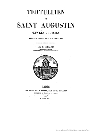 Le temps et l'éternité chez Plotin et Saint Augustin / Jean Guitton