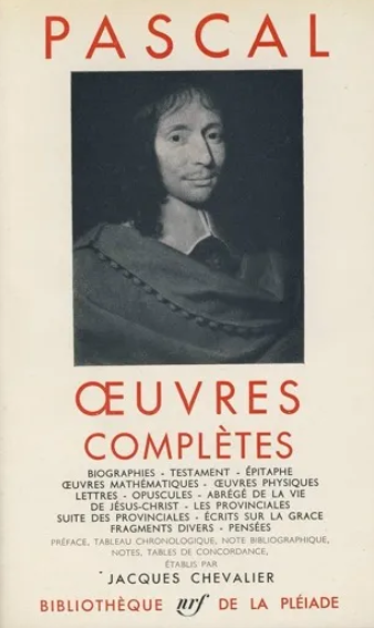 Oeuvres complètes / Blaise Pascal