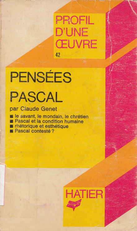 Pensées / Blaise Pascal