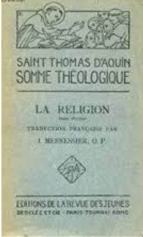 La religion Somme théologique Tome 1 - 2a-2ae, Questions 80-87 / Saint Thomas d'Aquin