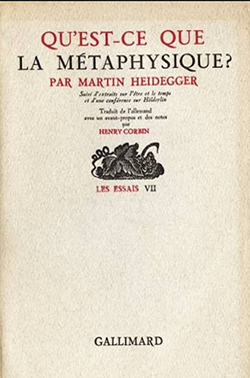 Qu'est ce que la métaphysique / Marin Heidegger